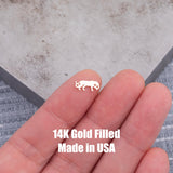 Jaguar Leopard Connector Permanent Jewelry Connectors 14k Gold Filled Sterling Silver for permanent jewelry