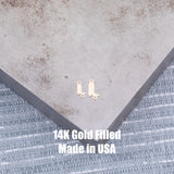 Boots connector Permanent Jewelry Connectors 14k Gold Filled Sterling Silver for permanent jewelry Cowboy Cowgirl Boots