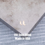 Boots connector Permanent Jewelry Connectors 14k Gold Filled Sterling Silver for permanent jewelry Cowboy Cowgirl Boots