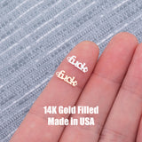 Fuck Connector Permanent Jewelry Connectors 14k Gold Filled Sterling Silver for permanent jewelry