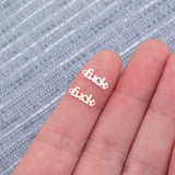 Fuck Connector Permanent Jewelry Connectors 14k Gold Filled Sterling Silver for permanent jewelry