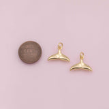 Sea shell conch charm Ocean Beach charm 18k Gold Filled Charm Bar Bracelets and Necklaces Silver Pave CZ Minimalist Charms