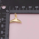 Sea shell conch charm Ocean Beach charm 18k Gold Filled Charm Bar Bracelets and Necklaces Silver Pave CZ Minimalist Charms