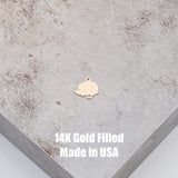 Hedgehog Connector - 14Kt Gold Filled Sterling Silver - Connectors - Permanent Jewelry Supply