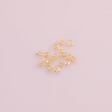 Gold filled wireguard wire guard thimble 18K gold filled 4x4mm size - 1mm hole - 10 pieces per order