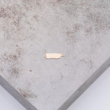 Permanent Puerto Rico State Shape Connector - 14kt gold filled or Sterling Silver - Made in the USA - Custom Permanent Jewelry Charm