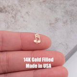 Music Musical Note Connector - Permanent Jewelry Connectors - 14kt gold filled or Sterling Silver - Made in the USA