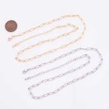 16" 18k Gold Filled Necklace Charm Bar Necklace Paperclip Necklace 4x10mm