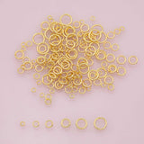 100pcs Jump Rings 3mm 4mm 5mm 6mm 7mm 8mm Perfect thickness for charms 18K Gold Filled Brass Jump Rings for Charms Necklaces Bracelets
