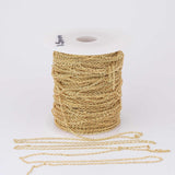 18K gold filled dainty oval chain 1mm 1.5mm unfinished chains for making bracelet necklaces 1420 14/20- by the yard