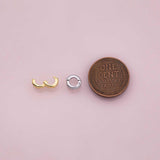 Charm bail clasp for charm attachment 7mm 18K Gold Filled Silver for Charm Bar Bracelets and Necklaces Charms