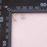 Charm bail clasp for charm attachment 7mm 18K Gold Filled Silver for Charm Bar Bracelets and Necklaces Charms