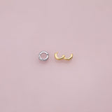 Charm bail clasp for charm attachment 7mm 18K Gold Filled Silver for Charm Bar Bracelets and Necklaces Charms