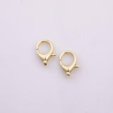 18K gold filled lobster toggle clasp 16x20mm spring gate push clasp toggle connector necklace bracelet 1pc per order