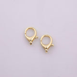 18K gold filled lobster toggle clasp 16x20mm spring gate push clasp toggle connector necklace bracelet 1pc per order