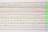 22k gold filled chain selection dainty satellite enamel chain multi color rolo paperclip chain by yard bulk roll chain