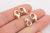 18K gold filled lobster clasp clasps 10mm 12mm 1420 14/20 gold filled - 4pcs