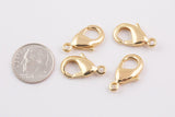 18K gold filled lobster clasp clasps 10mm 12mm 1420 14/20 gold filled - 4pcs