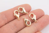 18K gold filled lobster clasp clasps 10mm 12mm 1420 14/20 gold filled - 4pcs