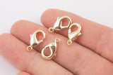 18K gold filled lobster clasp clasps 10mm 12mm 1420 14/20 gold filled - 4pcs