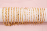 22k gf charm bar bracelet selection minimalist bracelet chains • paperclip cuban curb oval rolo bracelets in gold • bridesmaid gifts