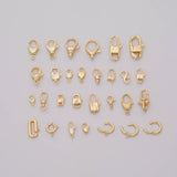 Carabiner Push Clasp Gold Filled Lobster Clasp, 18k Gold Filled Claw Clasp, Lobster for DIY Bracelet Necklace Jewelry Making Findings Supply
