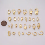 Carabiner Push Clasp Gold Filled Lobster Clasp, 18k Gold Filled Claw Clasp, Lobster for DIY Bracelet Necklace Jewelry Making Findings Supply