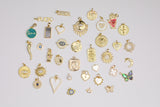 18K gold filled charms charm selection pave cz cubic zirconia! made in usa mama fuck evil eye heart butterfly moon chili hand! 1420 14/20 gf