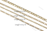 figaro italian chain 3mm 4mm 5mm 1420 14/20 gold filled - by the yard 22K Gold Filled