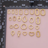 Carabiner Push Clasp Gold Filled Lobster Clasp, 18k Gold Filled Claw Clasp, Lobster for DIY Bracelet Necklace Jewelry Making Findings Supply
