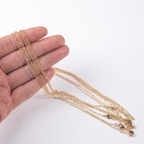 16" 18k gold filled small oval chain 1mm 1.5mm 2mm made in usa 1420 14/20 gold filled with 2 inch extender