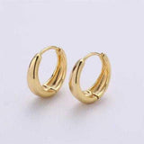 18K gold filled huggie hoops / perfect for every day wear / minimalist earring jewelry for girls women p-033 p-036 p-038 one pair per order