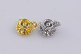 18k GF 3D Tea Cup Charm 8x11mm Charm Bracelet Charm Necklace Pendant Minimalist Charms CZ Pave 18K Gold Filled