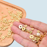 100pcs 18k Gold Filled Flat Disc Roundel Spacer Heishi Beads for Jewelry Making Bracelets Necklaces Made in USA