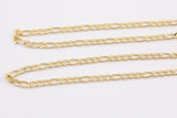 14k Gold Filled figaro italian chain 5mm 1420 14/20 Gold Filled - by the yard
