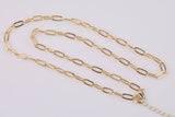 18k Gold Filled Paperclip Chain 4mm 16" 18" 1420 14/20 Gold Filled