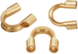 Gold filled wireguard wire guard thimble 18K gold filled 4x4mm size - 1mm hole - 10 pieces per order
