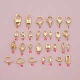 Carabiner Push Clasp Gold Filled Lobster Clasp, Claw Clasp, Lobster for DIY Bracelet Necklace Jewelry Making Findings Supply