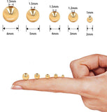 100pcs 18K Gold Filled Round Beads Spacer Beads for Bracelets Necklace Earrings Jewelry Making Made in USA 100 pcs per order