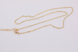 16" 18K gold filled small oval chain 1mm 1.5mm 2mm made in usa 1420 14/20 gold filled