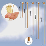 100 Pcs 18K Gold Filled Ball Pins Non Tarnish Craft Earring Bracelet Jewelry Making Accessories Supplies 22 gauge Head Pins