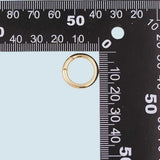 18K Gold Filled Round Carabiner Clasp,Carabiner Lock Connector,Spring Push Gate for DIY Jewelry Finding Necklace Bracelet Gold Filled Silver