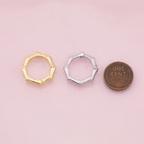 Carabiner click clasp charm 18K Gold Filled Charm for Charm Bar Bracelets and Necklaces Charms Gold Filled Charms Minimalist CZ Pave