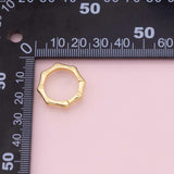Carabiner click clasp charm 18K Gold Filled Charm for Charm Bar Bracelets and Necklaces Charms Gold Filled Charms Minimalist CZ Pave