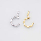 Carabiner click clasp charm 18K Gold Filled Charm for Charm Bar Bracelets and Necklaces Charms Gold Filled Charms Minimalist CZ Pave