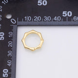 Carabiner click clasp charm 18K Gold Filled Charm for Charm Bar Bracelets and Necklaces Charms Gold Filled Charms Minimalist CZ Pave
