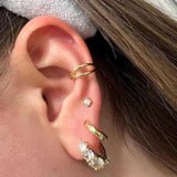 14K gold filled huggie earrings collection hoop earrings huggies collection 10mm 12mm 14mm gold filled