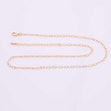 16" 22k Gold Filled Necklace Charm Bar Necklace Sunburst Oval Necklace 2.5mm