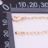 16" 22k Gold Filled Necklace Charm Bar Necklace Sunburst Oval Necklace 2.5mm
