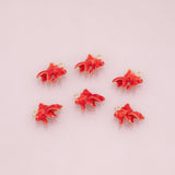 Gold fish red goldfish enamel charm 18k Gold Filled Charm Bar Bracelets and Necklaces Silver Pave CZ Minimalist Charms